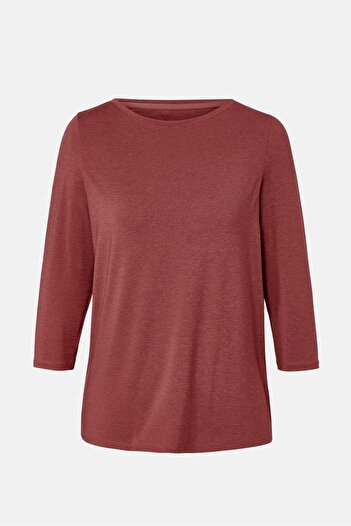 Tchibo Women Sportswear Fit Long Sleeves Training T-Shirt, Maroon