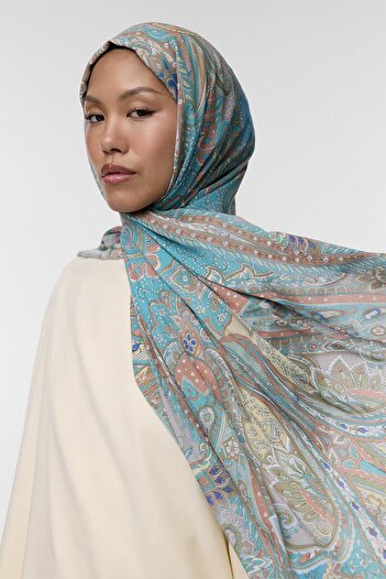 Qef Minal Patterned Deluxe Shawl
