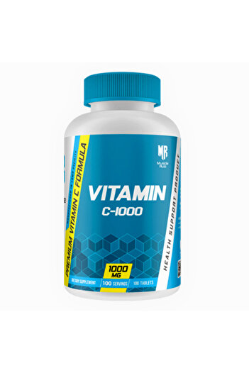 Muscle Rulz Vitamin C, 100 Tablets, 1000 mg, Antioxidant, Immunity Booster