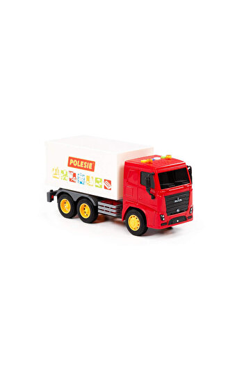 Polesie Frictional Closed Kasakamyon Red Cabin Truck with Light and Sound 96357