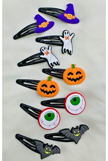 PETEK AKSESUAR HALLOWEEN HALLOWEEN HAIR CLIPS SET OF 10