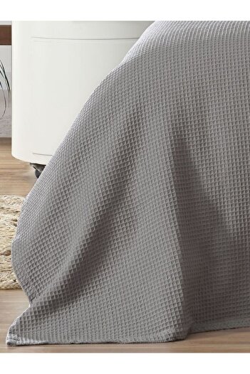 VESSİNOHOME Pike Çift Kişilik Waffle Desenli Yatak Örtüsü Otel Tipi Lüx Pike