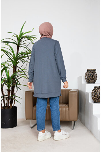 sefamerve Gipeli Kaşkorse Tunik 9091-03 Antrasit