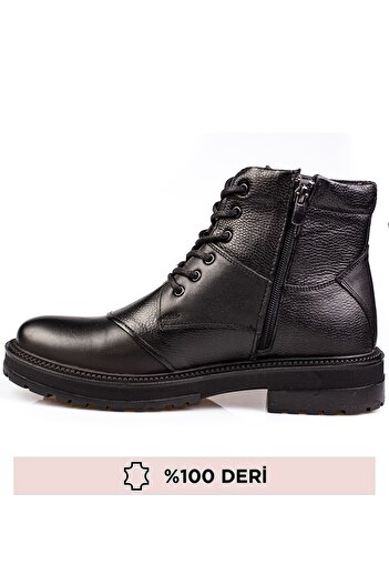 maximoda Hakiki Deri, İçi Kürklü, Su ve Soğuk Geçirmez, Deri Erkek Bot