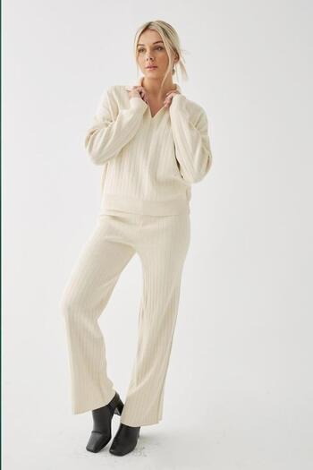 Fashion Friends 24K0535K1 Women's Polo Neck Knitwear Set