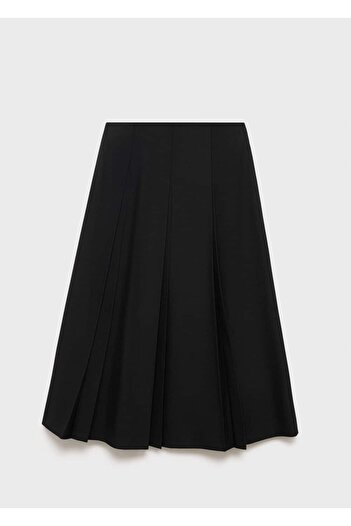 MANGO Woman İri pileli midi etek