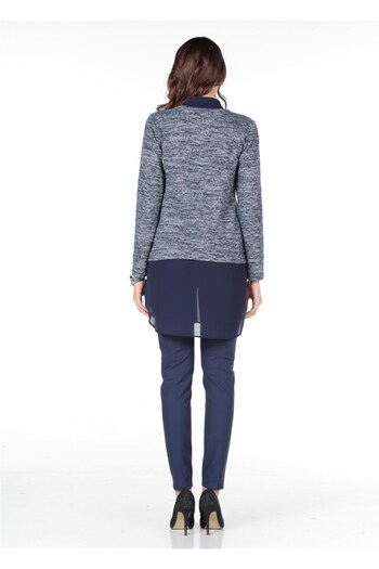 BUSA Navy Blue Maternity Shirt Tunic