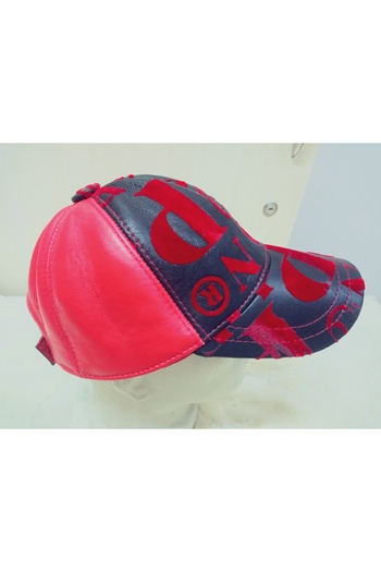 hoaryage Genuine Lamb Leather Baseball Cap