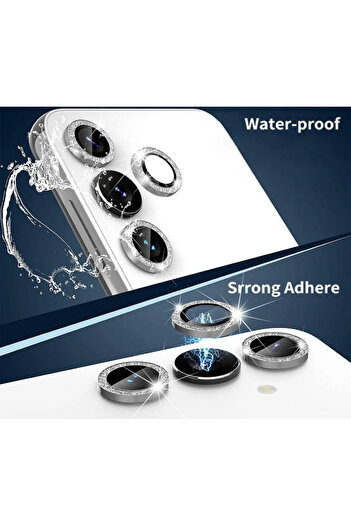 SOLİD CASE Solid case Galaxy A35 Compatible Gemstone Lens Camera Protector