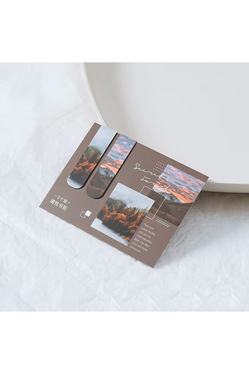 GUGUK Sunset Mountain Themed Bookmark