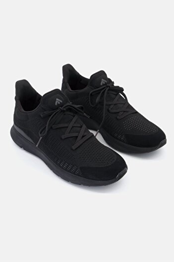 Fitflop Vitamin Ffx Gf9 Knitted Black Men's Sports Shoes