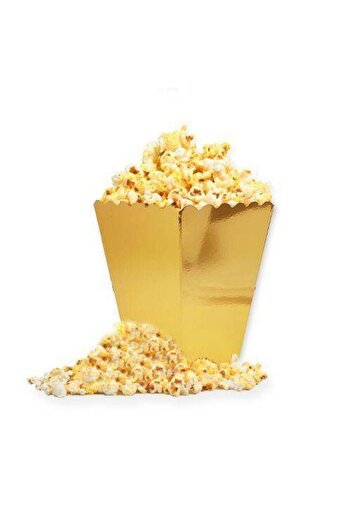 Parti Dükkanım Gold Shiny Corn Box (8 Pieces)