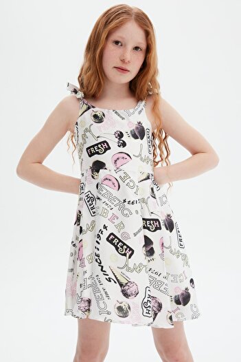 Iceberg Bg Store Κοριτσίστικο πολύχρωμο φόρεμα 23ssıvs3156