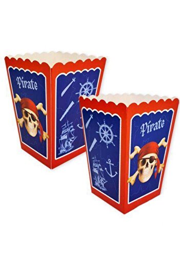 Parti Dükkanım Pirate Themed Corn Box 8 Pieces