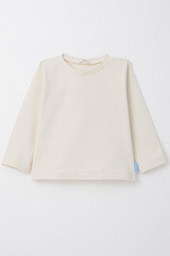 Breeze 1-4 Years Boy Ecru Long Sleeve T-Shirt