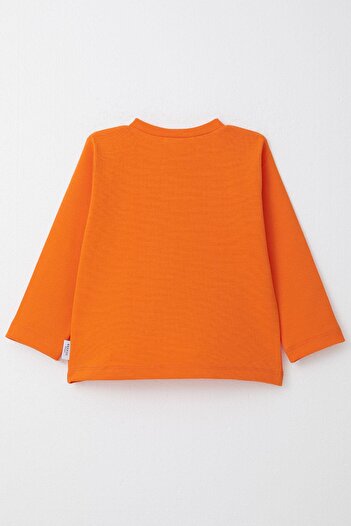 Breeze 1-4 Years Old Boy Long Sleeve Orange T-Shirt