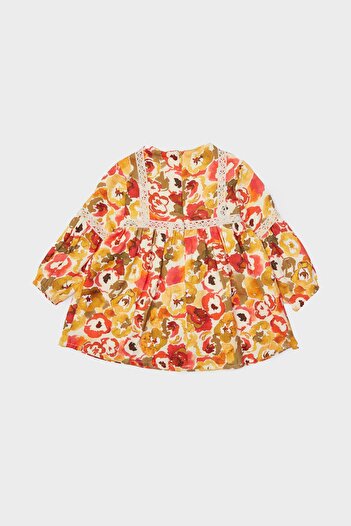 GB Baby BG Store Kız Bebek Desenli Elbise 23FW1BG2909