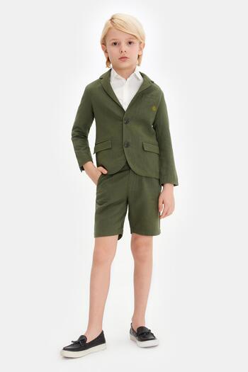 Nebbati Bg Store Boy Khaki Jacket 23ss0nb3705
