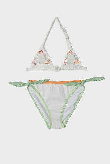 Tyess Bg Store Girl's White Bikini 23ss0tj4018