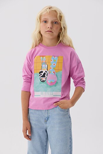 Tyess BG Store Girl's Pink T-Shirt