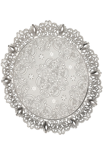 Sena Motif Round Metal Tray for 6 People (355-6)