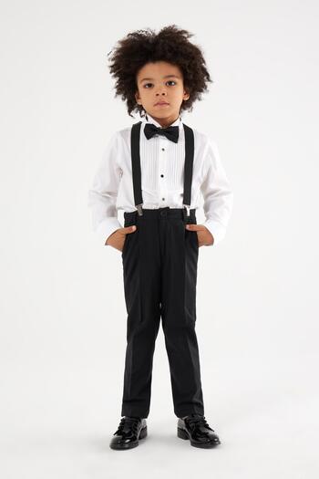 Nebbati Bg Store Boy's Black Trousers Ns23Ssn3212