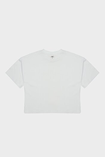 Tyess Bg Store Girl's White T-shirt 23pfwtj4504
