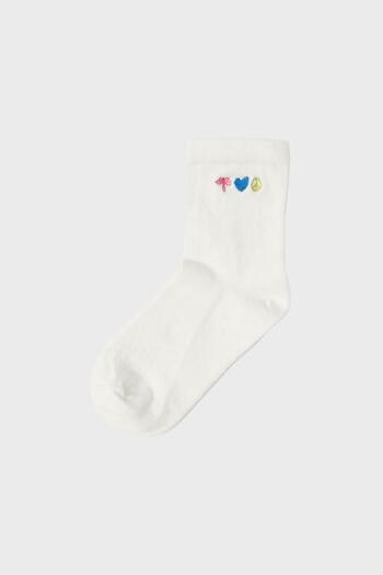 Tyess BG Store Girl's White Socks