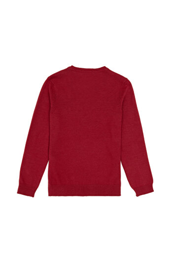 U.S. Polo Assn. Girl's Cherry V-Neck Basic Sweater 50294198-Vr223