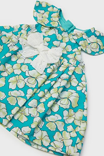 Layette Bg Store Kız Bebek Desenli Elbise
