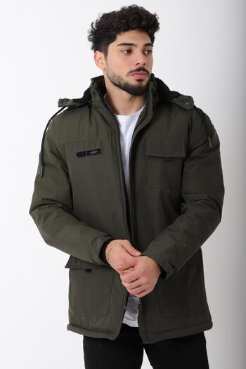 Stilkombin Sports Lycra Fabric Coat with Fur Inside Bag Pocket Pldp 2988_50410