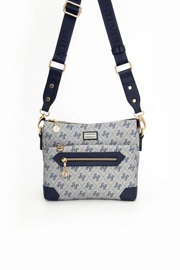 Silver Polo Silver & Polo Gray - Navy Sp1110 Women's Crossbody Bag
