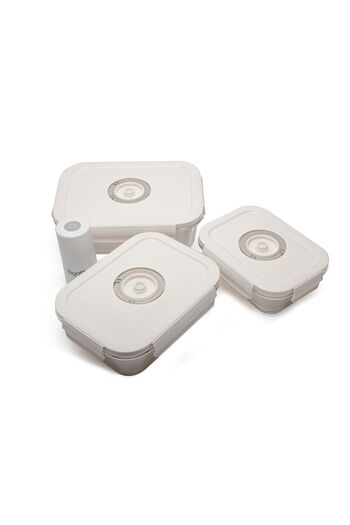 Bigatti Cream Colored 4-Piece Vacuum Storage Set - Bgtvkm4