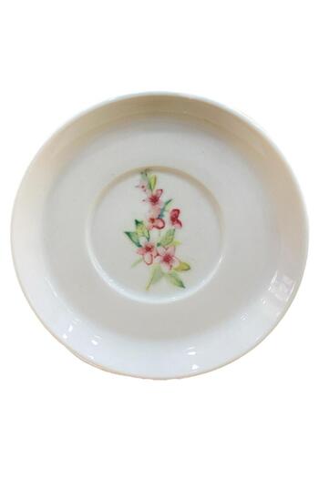 Eren Çini Seramiği 12 cm 6-Piece Porcelain Tea Plate Off White