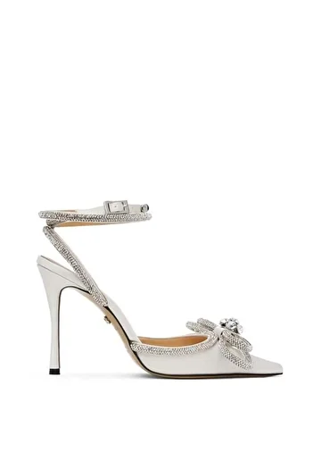 Giydim Gidiyor Moche Crystal Stone Stiletto White