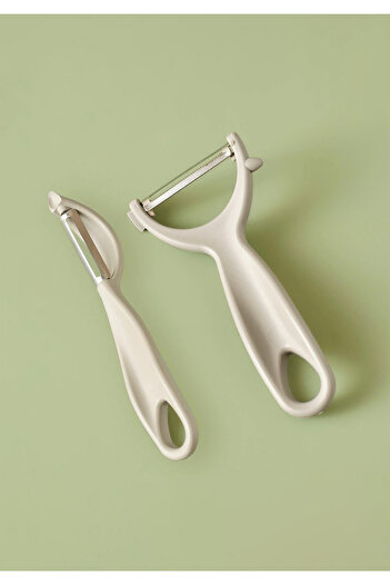 HOMİNG Beige Gray Homing Zoi Flat Side Peeler Set - 241667