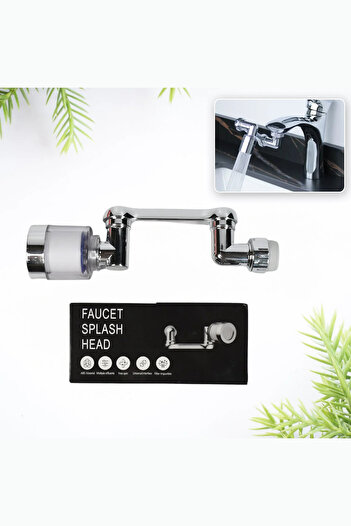 MKR Filtered Kitchen Bathroom Faucet Head 180 Degree Rotatable Functional Universal Large Size