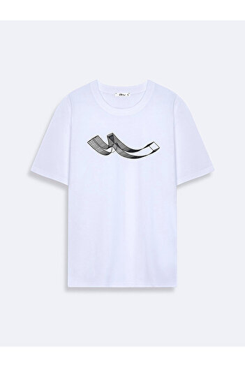 Ltb White T-shirt with Contrast Logo