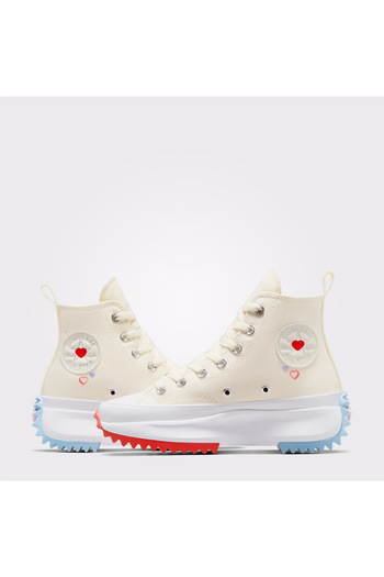 Converse Run Star Hike Platform Y2K Heart Unisex Krem Sneaker