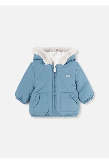 MAYORAL Turquoise Double Sided Baby Coat - 2457