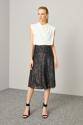Naramaxx Sequin Midi Skirt