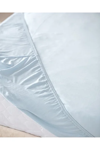 Madame Coco Belle Blue Bamboo Double Elastic Sheet