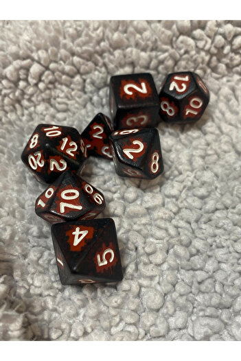 DiceLand DND FRP Özel Zar Seti Ejder Kalbi