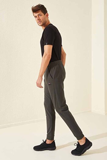 TOMMY LIFE Rahat Form Jogger Erkek Eşofman Alt Çağla Yeşili