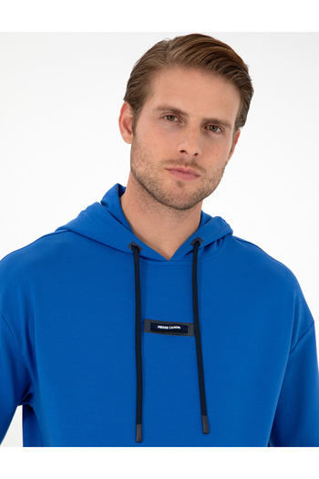 Pierre Cardin Saks 2 İplik Comfort Fit Kapüşonlu Sweatshirt 50290635-VR045