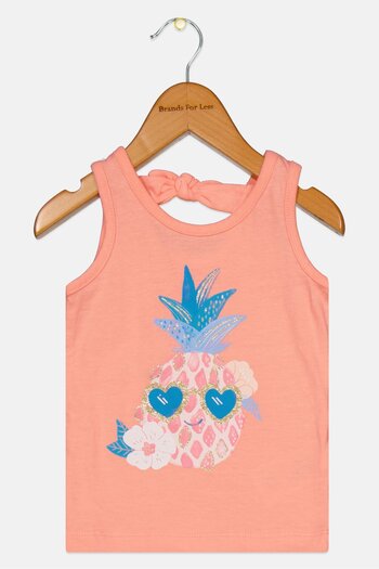 Carter's Toddlers Boy Round Neck Graphic Print Tank Top, Blush Orange