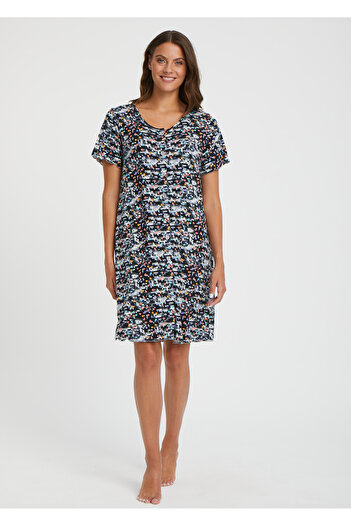 CAROLINE Short Sleeve Buttoned Nightwear