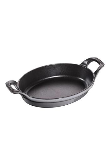 STAUB La Cocotte 21cm Graphite Gray Cast Iron Pan/Oven Dish - 405095590