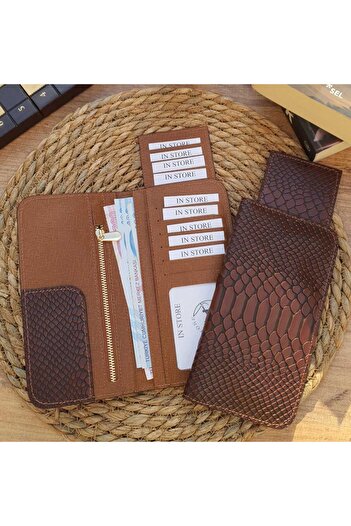 GoGoPlus Long Card Holder Genuine Leather Unisex Wallet