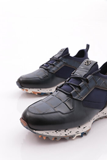 DGN Erkek Bağcıklı Sneakers Ayakkabı Lacivert 62163617